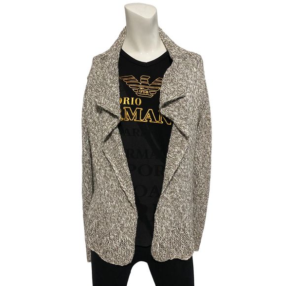 Eileen Fisher Cotton Nubble Marled Knit Open Cardigan Sweater Sz M EUC - Picture 6 of 12